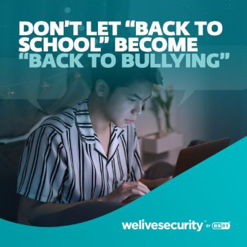 Αντιμετώπιση διαδικτυακού εκφοβισμού με τη βοήθεια της ESET