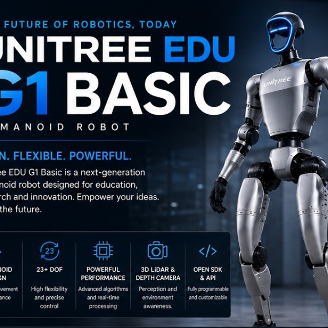 Unitree G1 Basic: Ανθρωποειδές ρομπότ σε compact μέγεθος