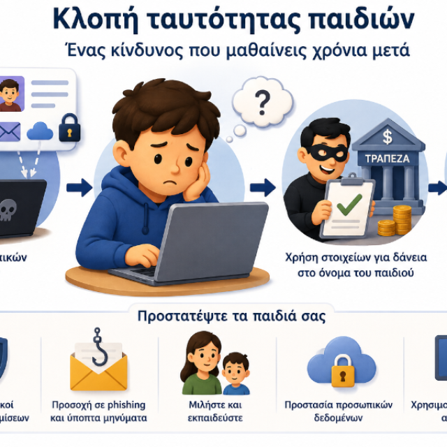 Η ESET προειδοποιεί για κλοπή ταυτότητας παιδιών