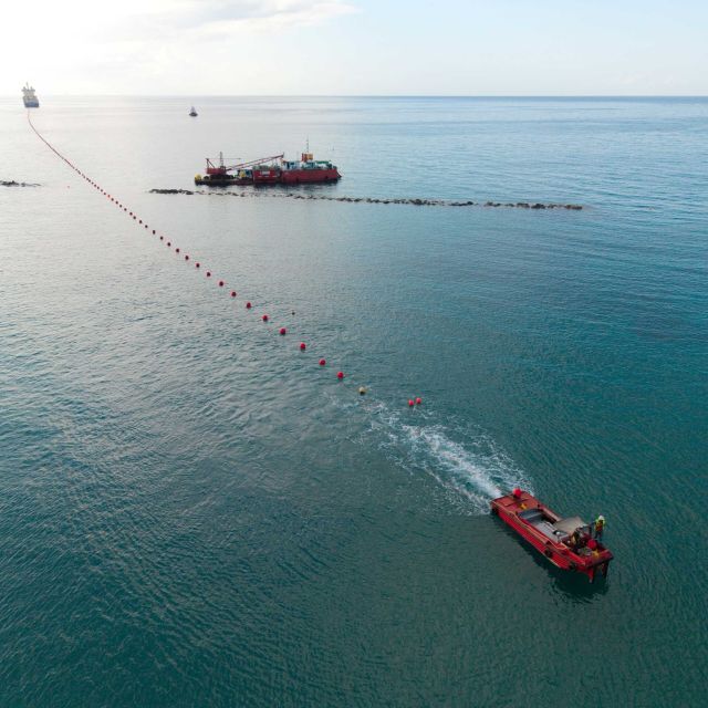 Το υποβρύχιο καλώδιο της Sparkle έφτασε μέχρι την Κύπρο