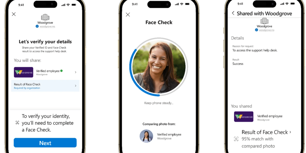 Face check στο Entra Verified ID