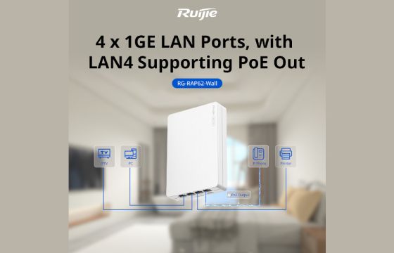 Ruijie Reyee RG-RAP62-Wall: Access Point με τεχνολογία Wi-Fi 6 AX3000 και ταχύτητες έως 2974Mbps