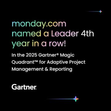 Η monday.com αναδείχθηκε ηγέτης APMR στο Gartner Magic Quadrant 2025