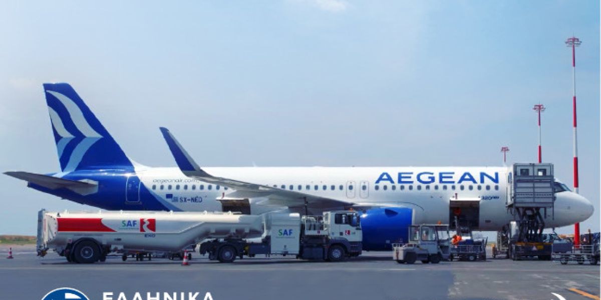 AEGEAN και ΕΛΠΕ με βιώσιμα αεροπορικά καύσιμα