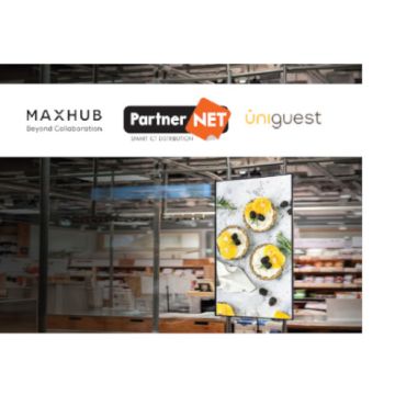Uniguest TriplePlay X MaxHub: Ολοκληρωμένες λύσεις ψηφιακής σήμανσης σε εμπορικές οθόνες