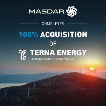 Η Masdar εξαγόρασε την ΤΕΡΝΑ Ενεργειακή