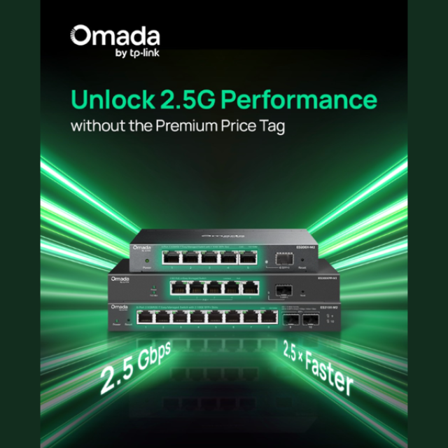TP-Link Omada Agile Switches: Ξεκλειδώστε επιδόσεις 2.5G χωρίς το κόστος των μεγάλων επιχειρήσεων