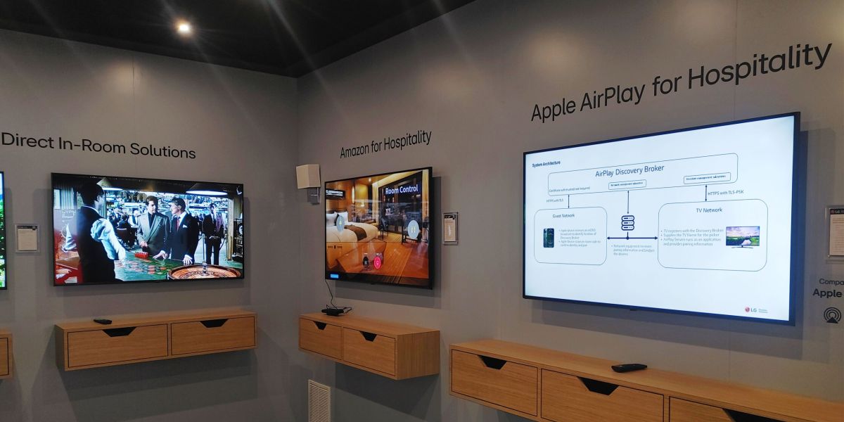 Νέες ξενοδοχειακές τηλεοράσεις με Apple AirPlay από την LG