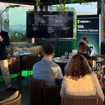 Πάνω από 100.000 πελάτες για την Freedom24 στην Ελλάδα