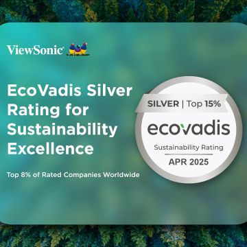 H ViewSonic διακρίθηκε με Silver Rating από την EcoVadis