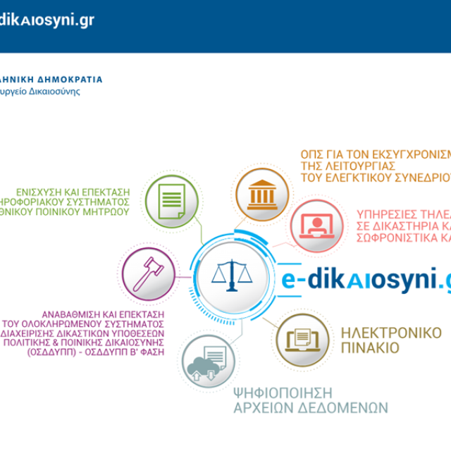 Η ψηφιακή διαχείριση της Δικαιοσύνης επεκτείνεται πλέον πανελλαδικά