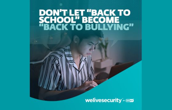 Αντιμετώπιση διαδικτυακού εκφοβισμού με τη βοήθεια της ESET