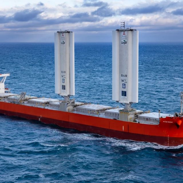 Έτοιμο το Pyxis Ocean που κινείται με αιολική ενέργεια