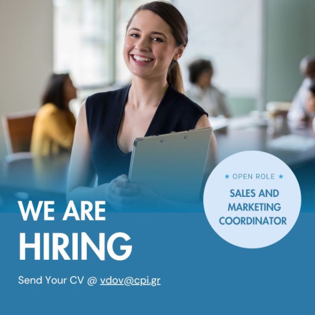 Sales & Marketing Coordinator για την CPI