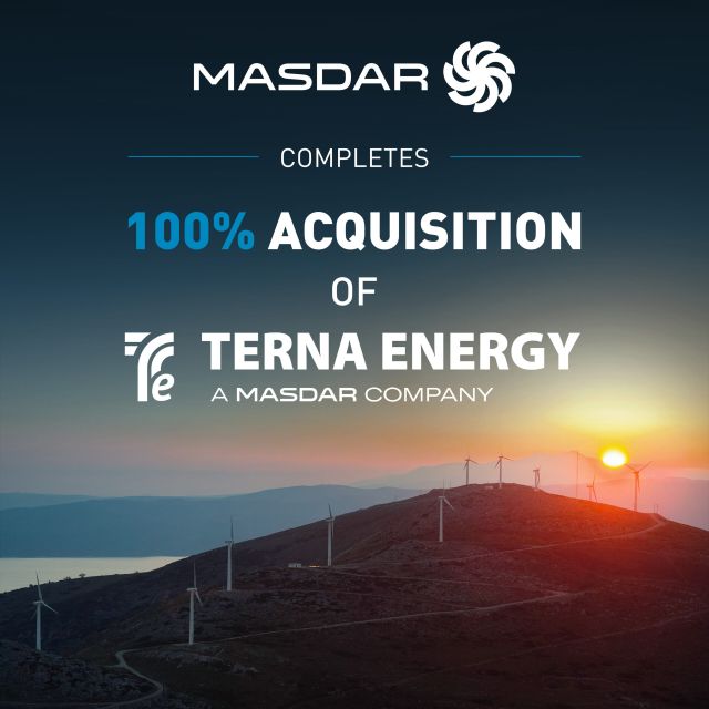 Η Masdar εξαγόρασε την ΤΕΡΝΑ Ενεργειακή