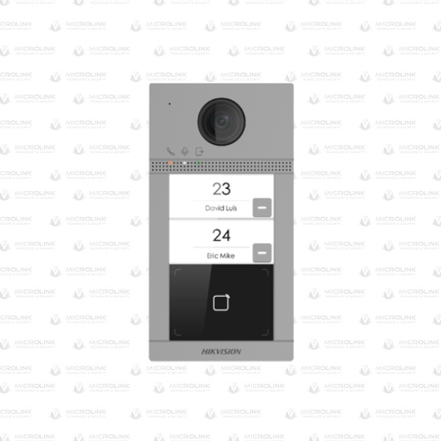 Hikvision μπουτονιέρα δύο θέσεων με ενσωματωμένη κάμερα στα 2MP