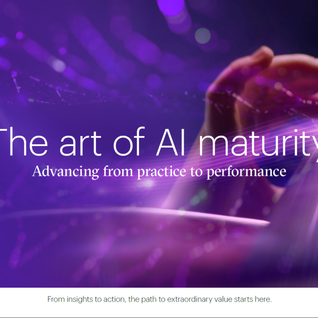 Accenture<br>Αναγκαία για τον ανταγωνισμό η αύξηση του επιπέδου ωριμότητας AI των εταιρειών