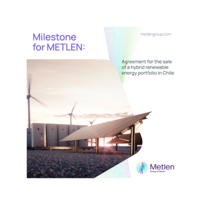 Metlen και Glenfarne ολοκλήρωσαν συμφωνία για ΑΠΕ στη Χιλή