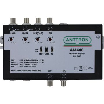 ANTTRON AM440 & AM340<br>Ενισχυτές κεντρικής με φίλτρο LTE 5G για το 2ο Ψηφιακό Μέρισμα
